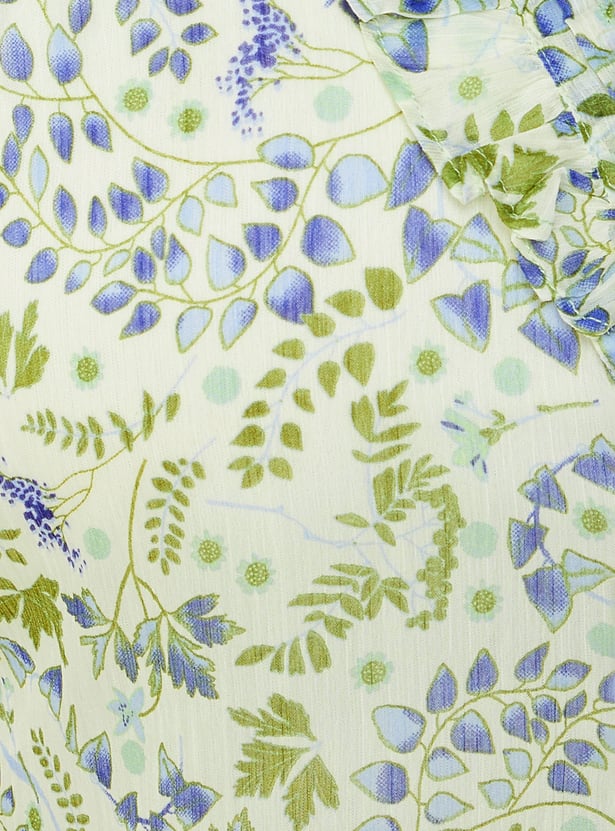 Women Printed Blouse with Camisole