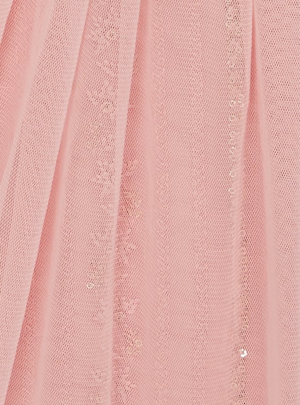 Girls Embroidered Sharara Set