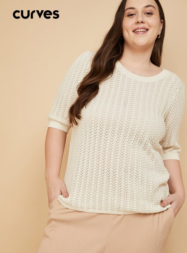 Women Textured Knit Top