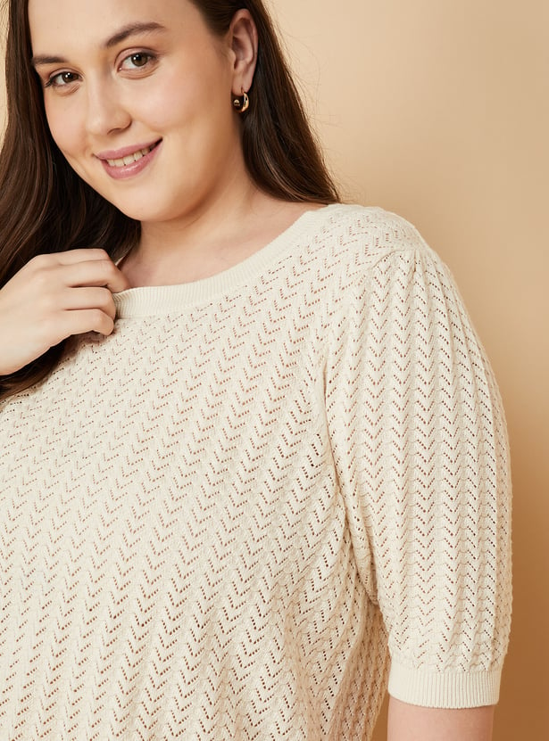 Women Textured Knit Top