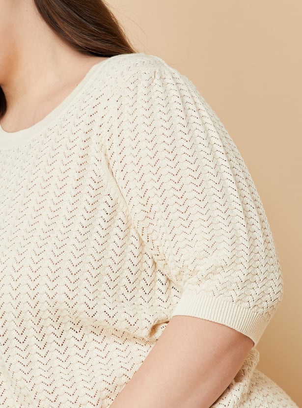 Women Textured Knit Top