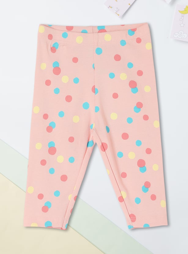 Girls Printed Full-Length Leggings