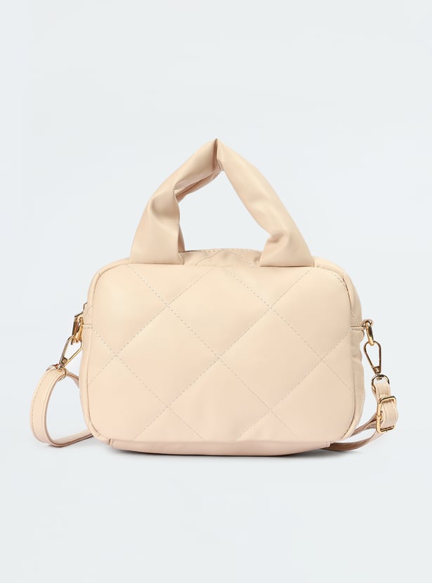 ☆ Fallett☆ Quilted shoulder bag cream FA2501BG15CM ☆ Fallett☆ Quilted shoulder bag cream FA2501BG15CM