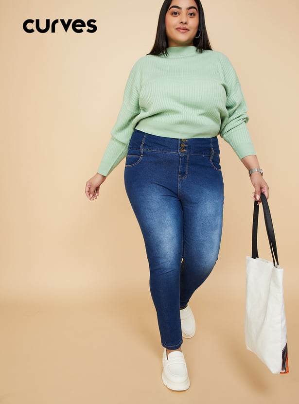Women Washed Skinny Fit Jeans