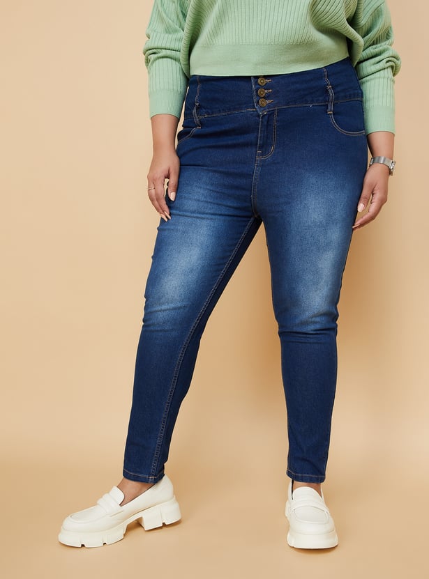 Women Washed Skinny Fit Jeans