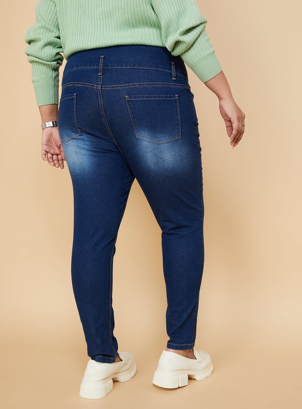Women Washed Skinny Fit Jeans