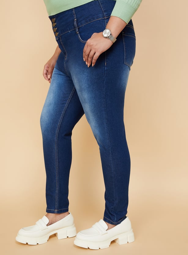 Women Washed Skinny Fit Jeans