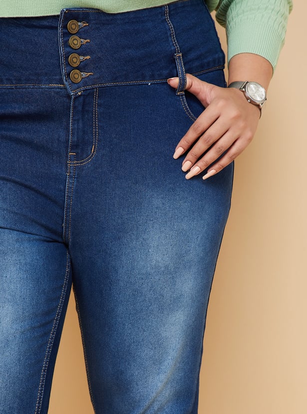 Women Washed Skinny Fit Jeans