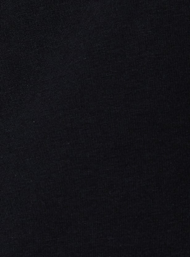 URB_N Women Solid Cropped Polo T-shirt