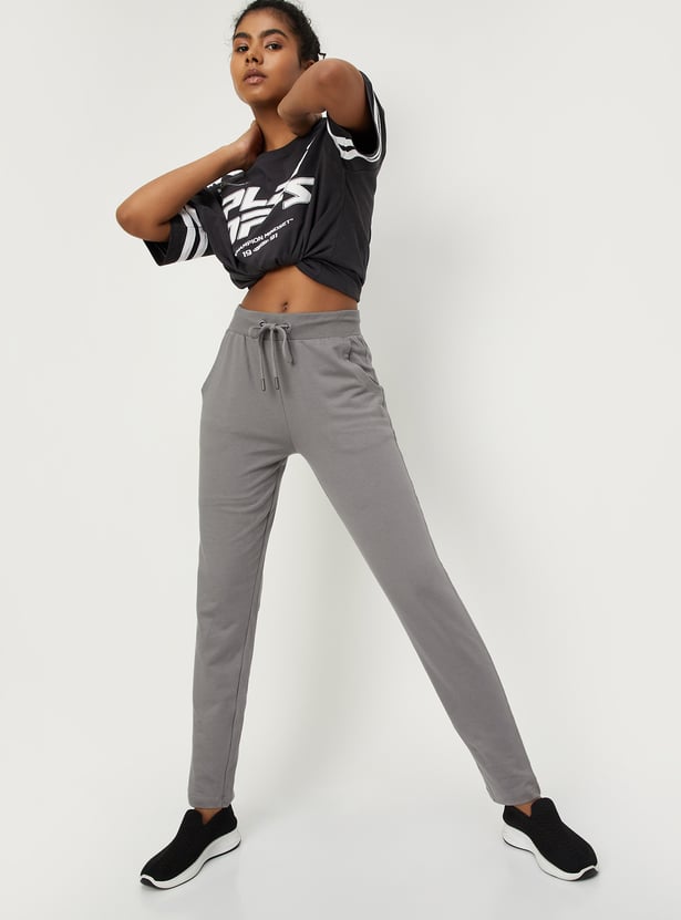 Women Solid Sports Track Pants