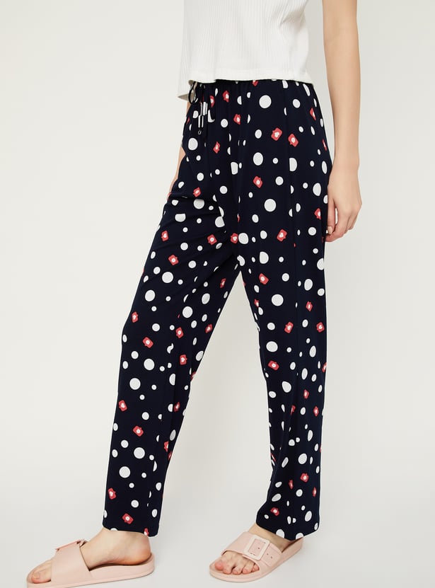 Women Printed Knit Pyjamas