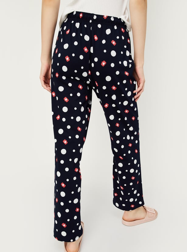 Women Printed Knit Pyjamas