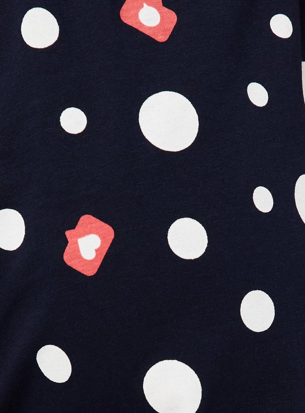 Women Printed Knit Pyjamas