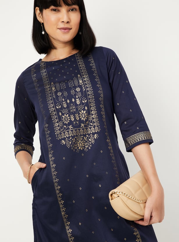 Women Printed Straight Kurta