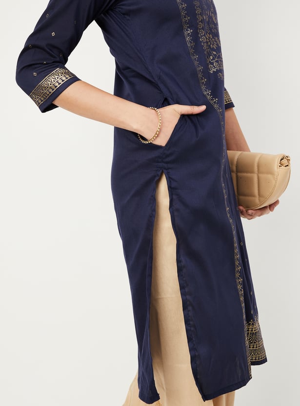 Women Printed Straight Kurta