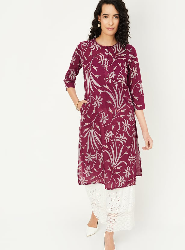 Women Printed Straight Kurta