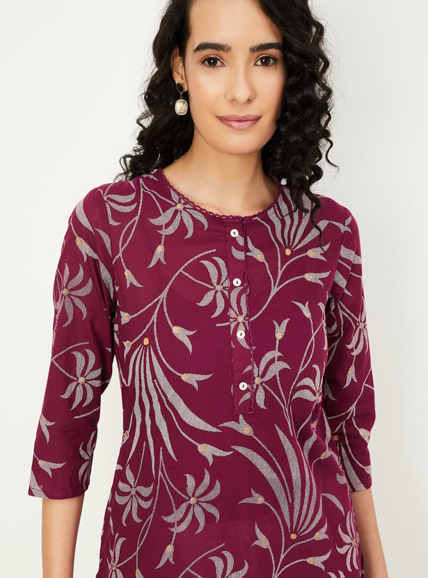 Women Printed Straight Kurta