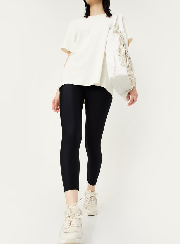 Buy Women Shimmer Ankle-Length Leggings Online at just Rs