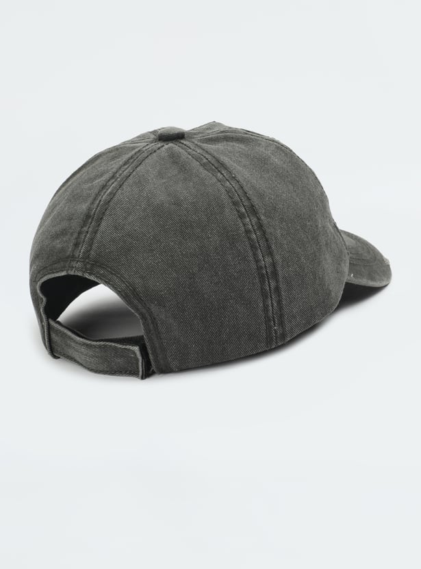 Girls Embroidered Denim Baseball Cap