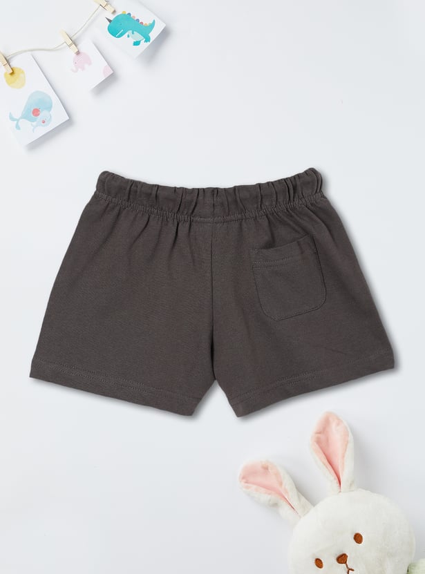 Girls Solid Knit Shorts