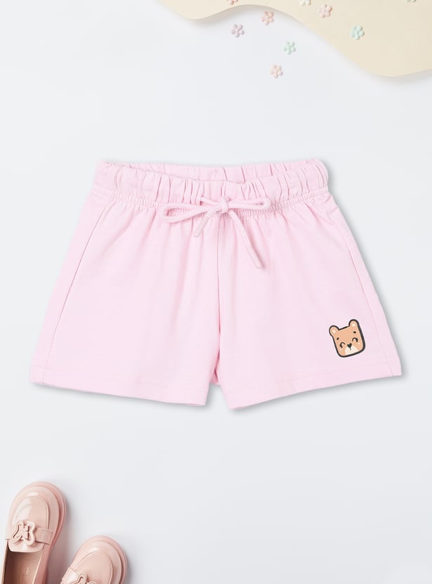 Girls Solid Knit Shorts