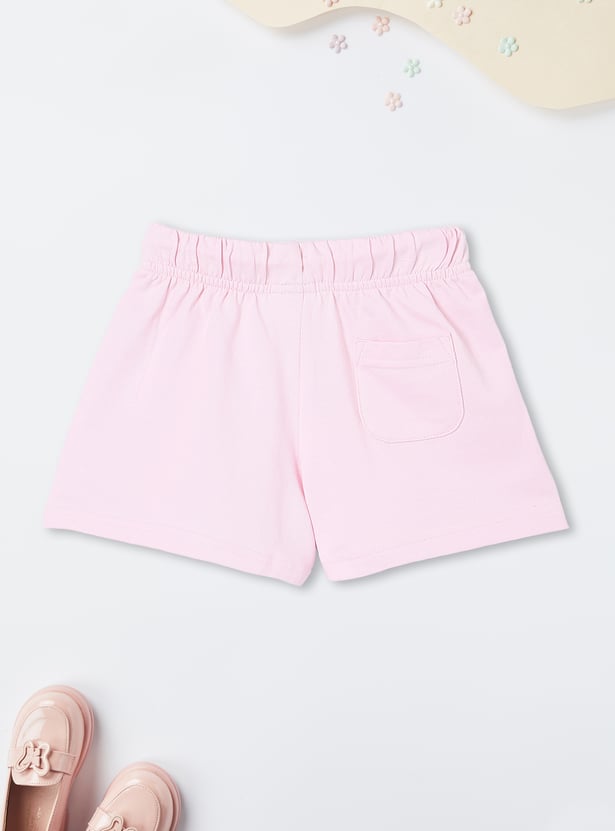 Girls Solid Knit Shorts