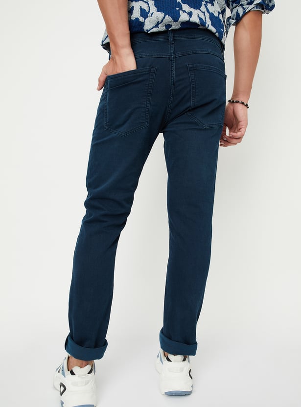 Men Skinny Fit Solid Jeans