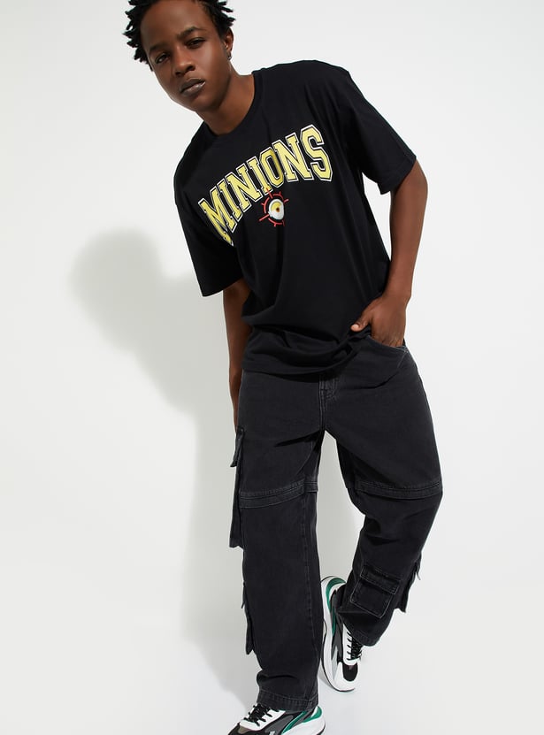 Buy URB_N Men Oversized Minions Printed T-shirt Online at