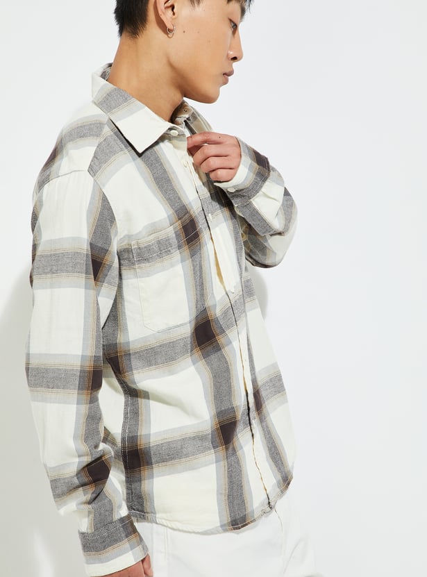 Men Checked Regular Fit Shirt