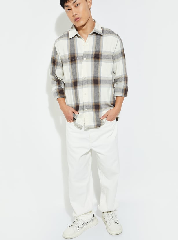 Men Checked Regular Fit Shirt