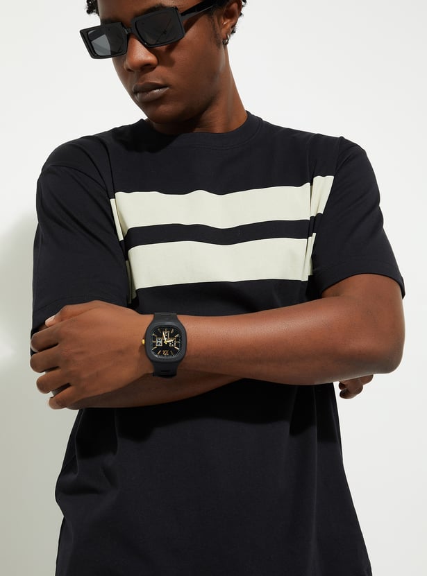 URB_N Men Regular Fit Striped T-shirt