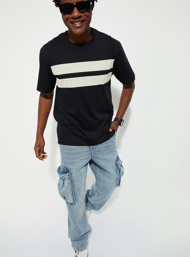 URB_N Men Regular Fit Striped T-shirt