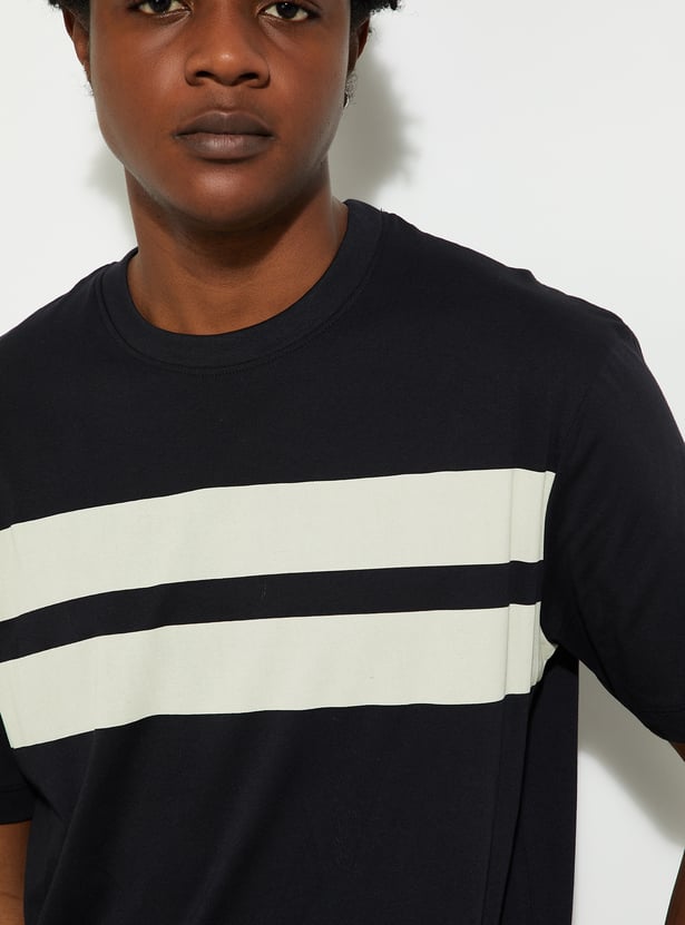 URB_N Men Regular Fit Striped T-shirt