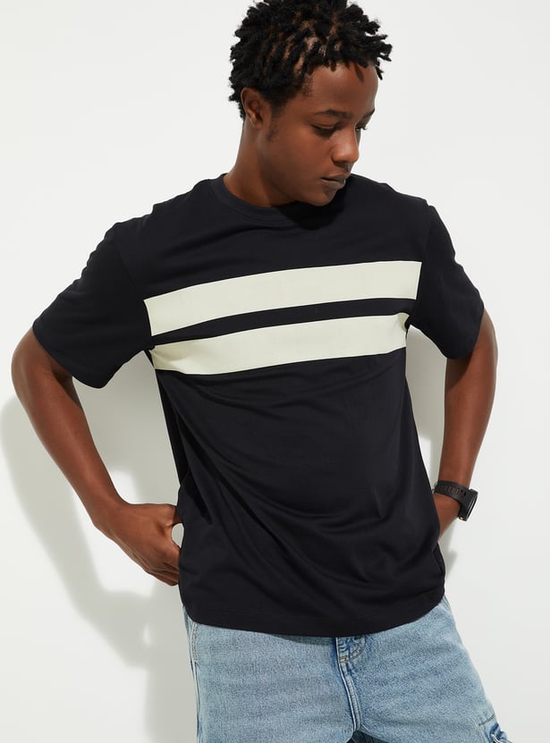 URB_N Men Regular Fit Striped T-shirt