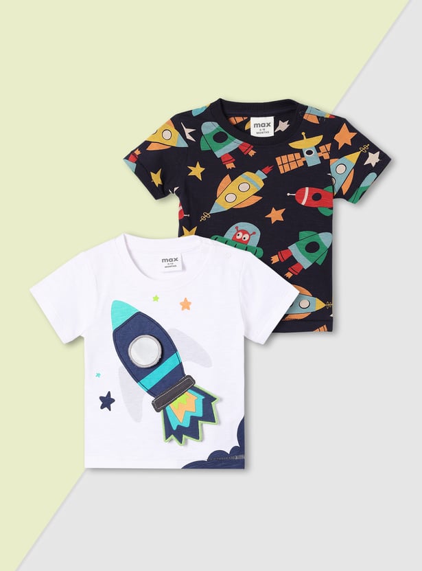 Boys Printed T-shirt - Pack of 2