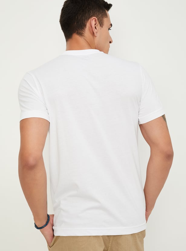 Men Solid T-shirt - Pack of 2