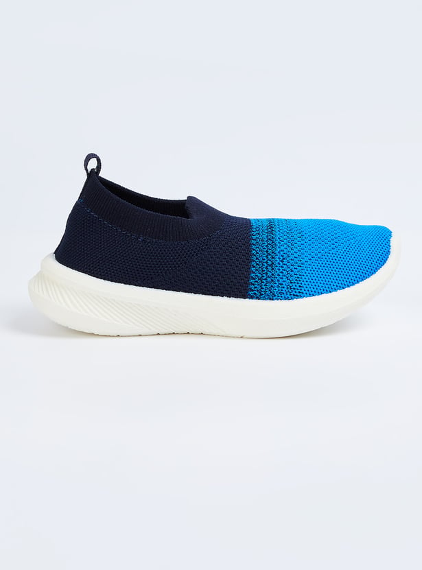 Boys Colourblock Slip-On Sports Shoes