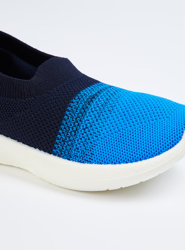 Boys Colourblock Slip-On Sports Shoes