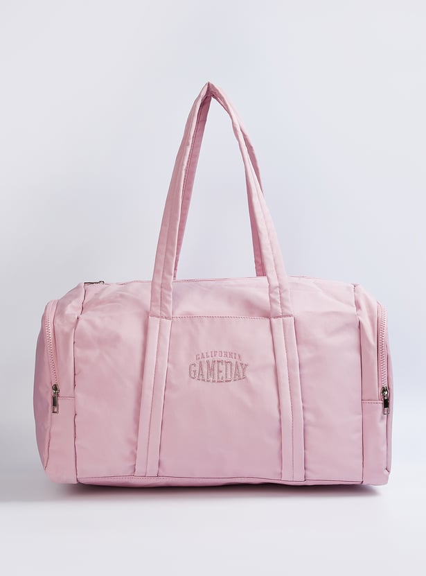 Buy Women Solid Duffle Bag Online at just