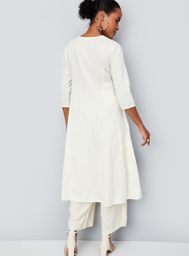 Kalki x Max Women Embroidered A-Line Kurta