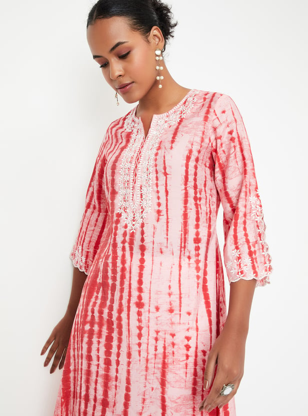 Women Tie & Dye A-Line Kurta