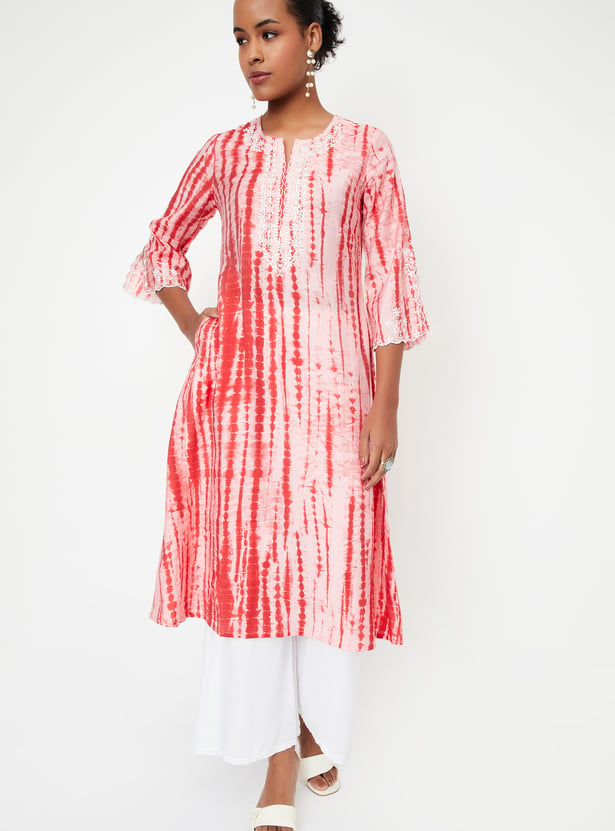 Women Tie & Dye A-Line Kurta