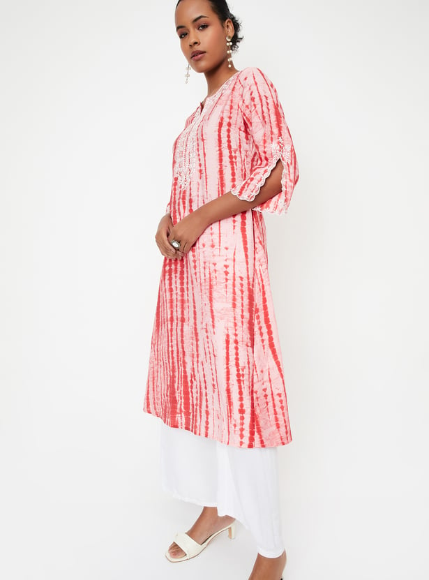 Women Tie & Dye A-Line Kurta