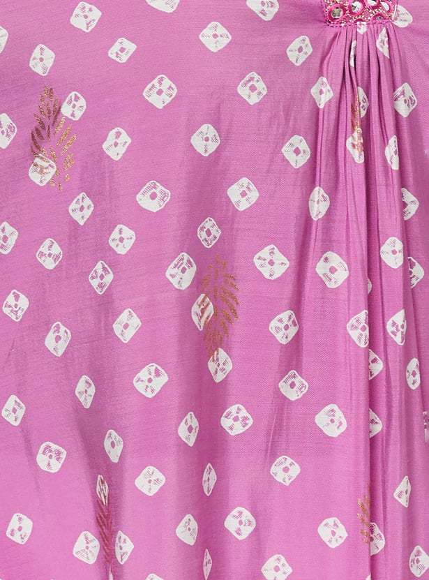 Women Bandhani Printed A-Line Kurta