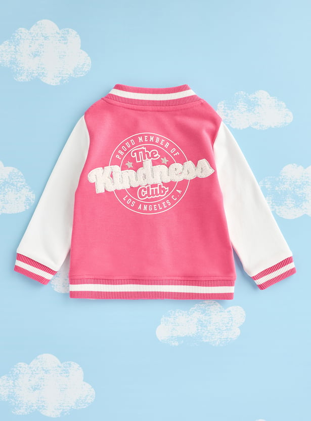 Girls Varsity Jacket with Joggers Set