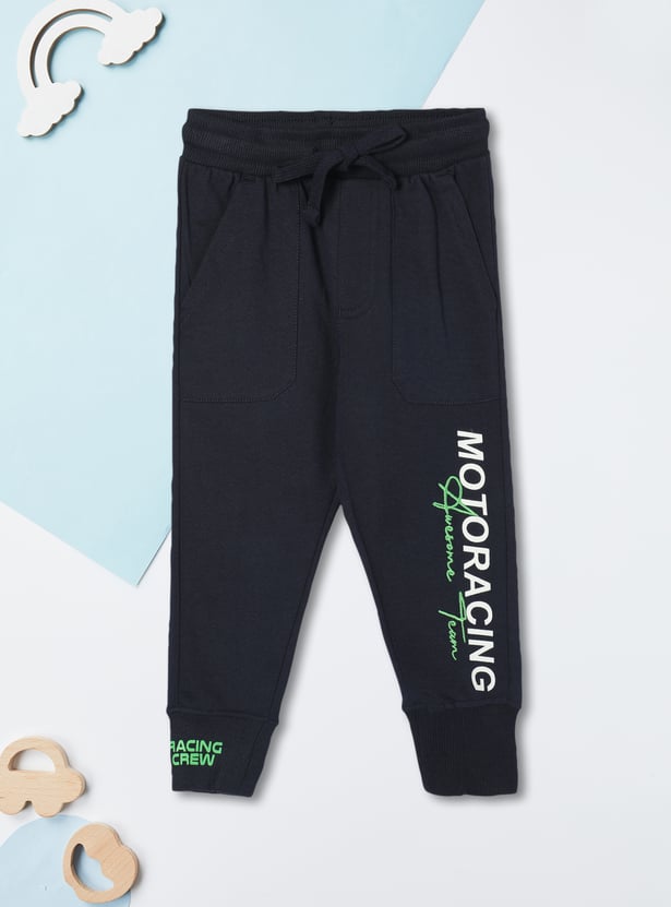 Boys Typographic Printed Joggers