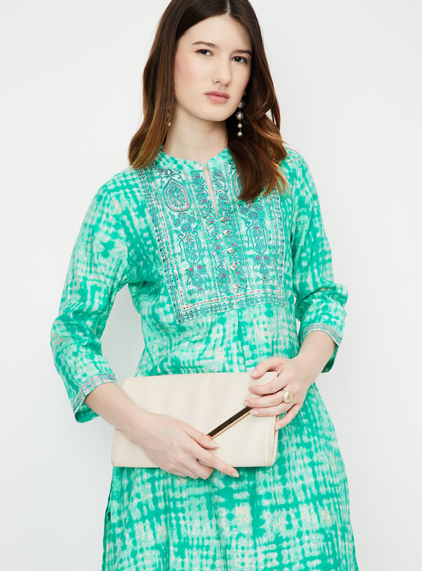 Women Tie & Dye Straight Kurta