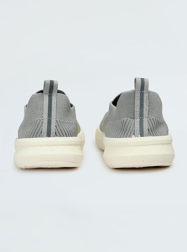 Boys Striped Slip-On Sports Shoes