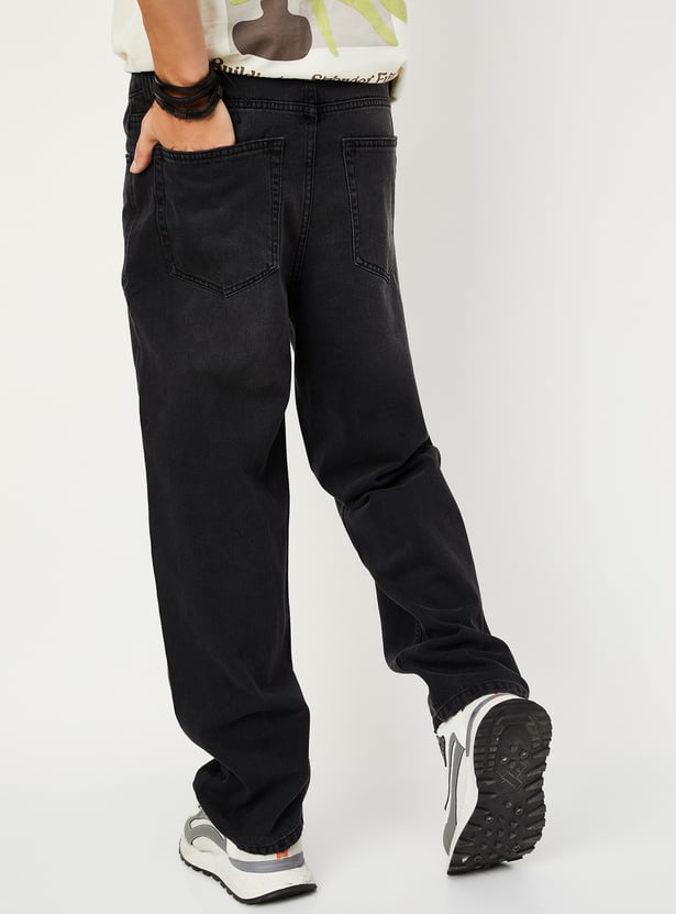 Men Faded Loose Fit Jeans