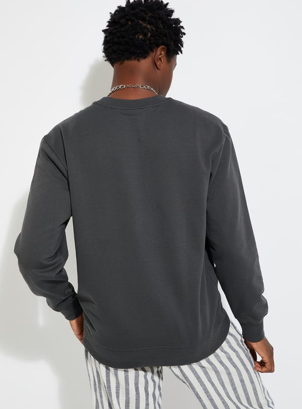 URB_N Men Solid Sweatshirt